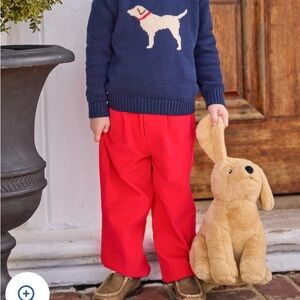 Little English Red Toddler Corduroy Pants 3T